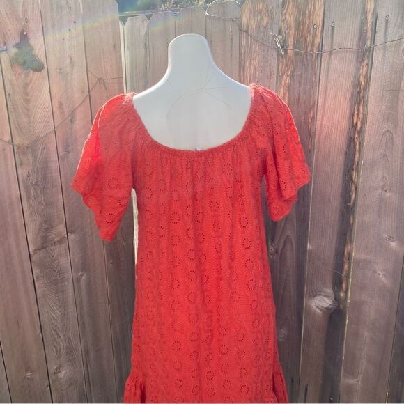 Rhode Resort Jay Eyelet Off-the-Shoul-der Dress size small - Picture 12 of 13